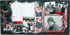 Blue Paper Jenni Bowlin Studio July Scrapbook Page Kit