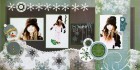 Various Paper Snow Magical Scrapbook Page Kit