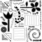 Clear  Prima Stamp-O-Rama Flowers