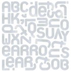 Various Paper BasicGrey Wisteria Monogram Stickers