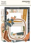  Chipboard Simple Stories Here + There Chipboard Frames