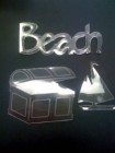 Clear Acrylic Acrylique Beach Set