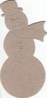 Brown Chipboard The Chipboard Store Snowman