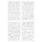 N/A N/A BasicGrey Sweets Chipboard Mini Monograms