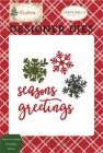 EP Christmas "Seasons Greetings Snowflakes" Die Set