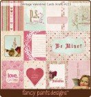 Various Paper Fancy Pants Designs Vintage Valentine Valentine Cards