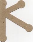 Brown Chipboard The Chipboard Store Letter K