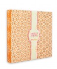 Various Chipboard Pink Paislee Artisan Collection 8" x 8" Album Orange