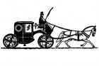 N/A Rubber Stamps Donna Salazar Horse & Carriage Rubber Stamp