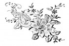 N/A Rubber Stamps Donna Salazar Flower In Lace Rubber Stamp