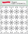 Clear Plastic EP Snowflakes #2 6 x 6 Designer Stencil