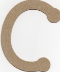 Brown Chipboard The Chipboard Store Letter C