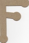 Brown Chipboard The Chipboard Store Letter F