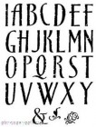 Clear Rubber Stamps MSE Romantic Caps Alphabet Stamps