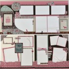 Various Paper Wild Western Cuties (Pink) Two Layout Scrapbook Page Kit Set