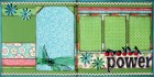 Various Paper Flower Power Scrapbook Page Kit