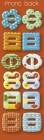Various  Mod Fancy Pants Pillow Ribbon Charms