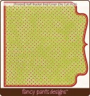 Various Paper Fancy Pants Designs Frosted Red Green Die Cut