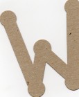 Brown Chipboard The Chipboard Store Letter W