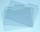 Clear Acrylic Zutter 7.5" x 5" Acrylic File Folder Tabbed Covers