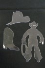 Clear Acrylic Acrylique Western Set