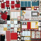 Magical Eight Layout Scrapbook Page Kit Set